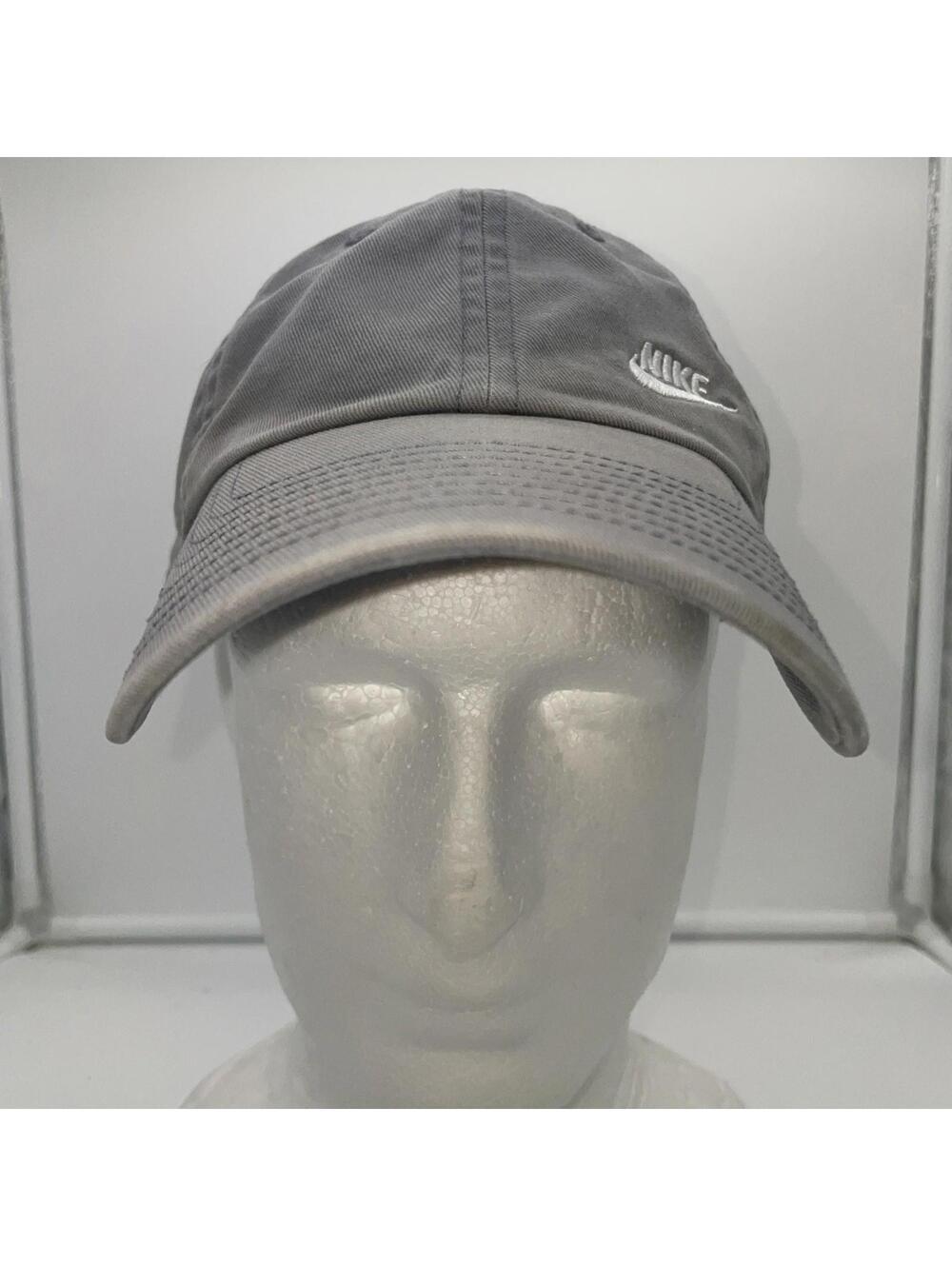 Nike Heritage 86 Gray Embroidered Swoosh Logo Hat - Adjustable